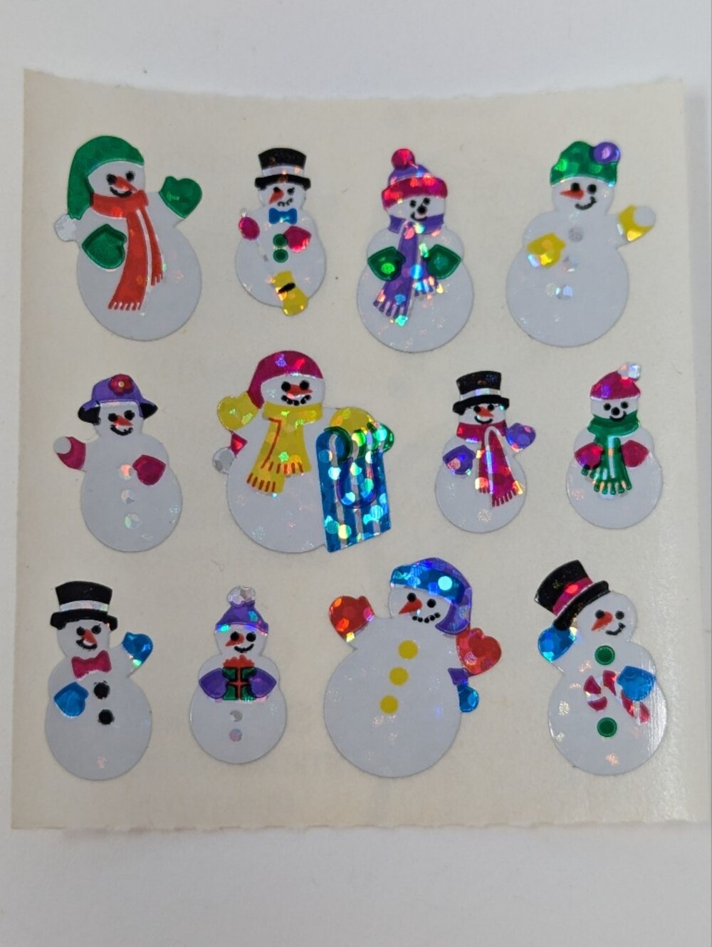 Sandylion Stickers Snowman Vintage